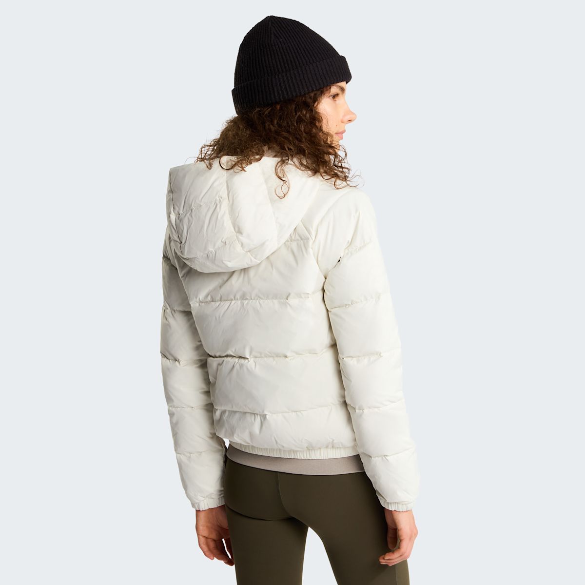 The North Face Hydrenalite Giacca in Piumino con Cappuccio Donna – White Dune, dettaglio