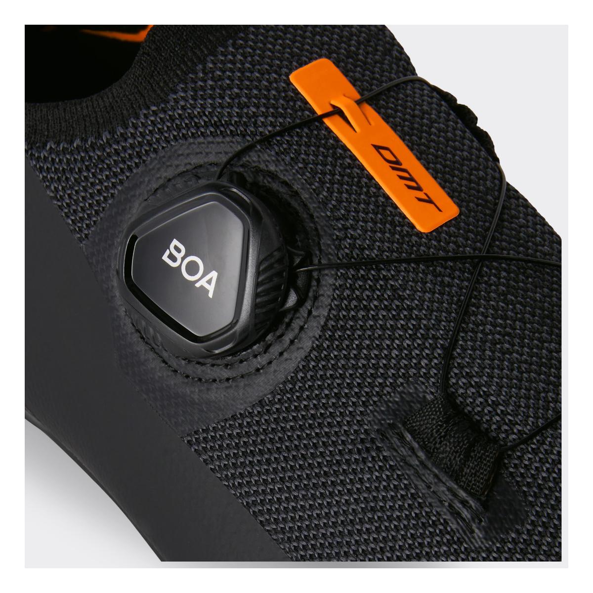 DMT KR30 Scarpe Ciclismo Strada Knit Carbonio – Black, dettaglio chiusura