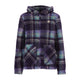 E9 Anais Giacca in Pile Donna – Purple Tartan, davanti