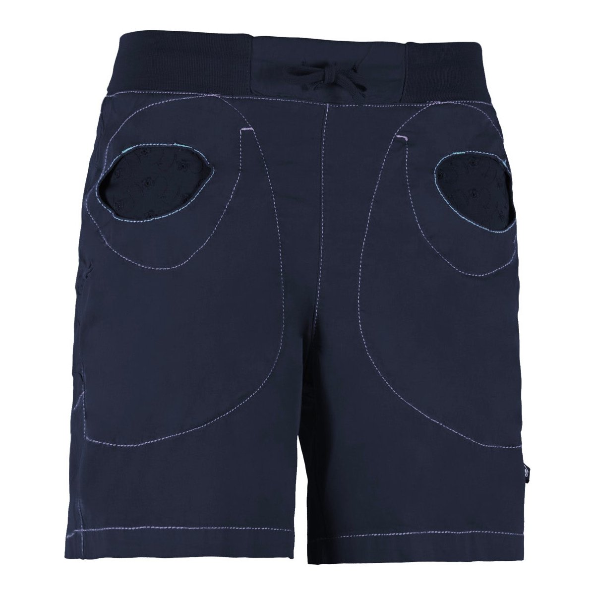 E9 Mix Short Pantaloncini Arrampicata Donna – Persian Blu, vista frontale