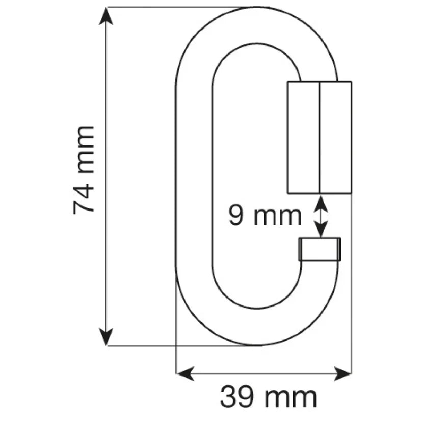Camp Oval Quick Link Maglia Rapida Acciaio 8 mm – dettaglio