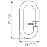 Camp Oval Quick Link Maglia Rapida Acciaio 8 mm – dettaglio