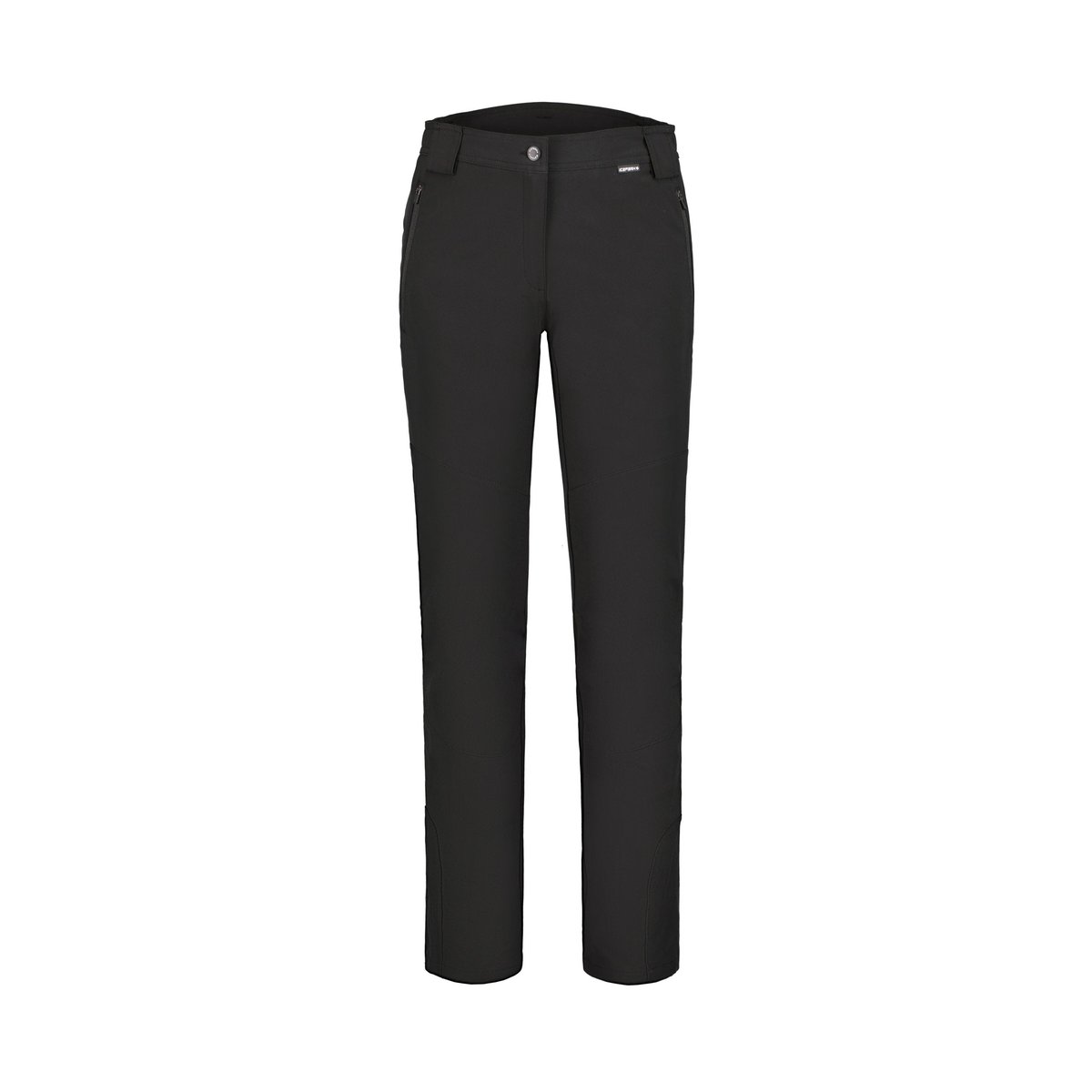 Icepeak Doral Pantaloni Softshell Donna – Black, vista frontale