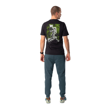Dynafit T-Shirt in Cotone con Grafica sul Retro Uomo – Black Out Skimonaut, dettaglio 5