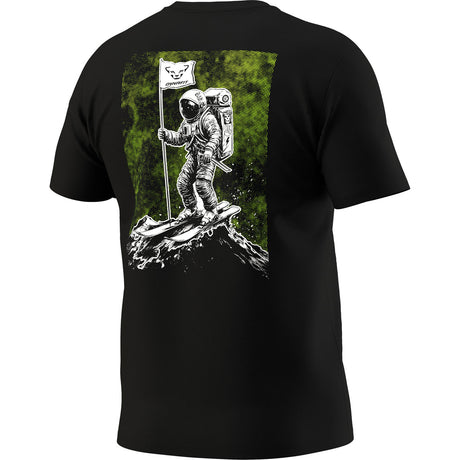 Dynafit T-Shirt in Cotone con Grafica sul Retro Uomo – Black Out Skimonaut, vista frontale