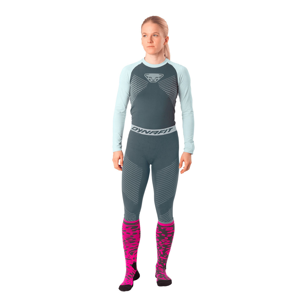 Dynafit Speed Dryarn® Maglia Termica a Maniche Lunghe Donna – Cloud Blue, dettaglio 2