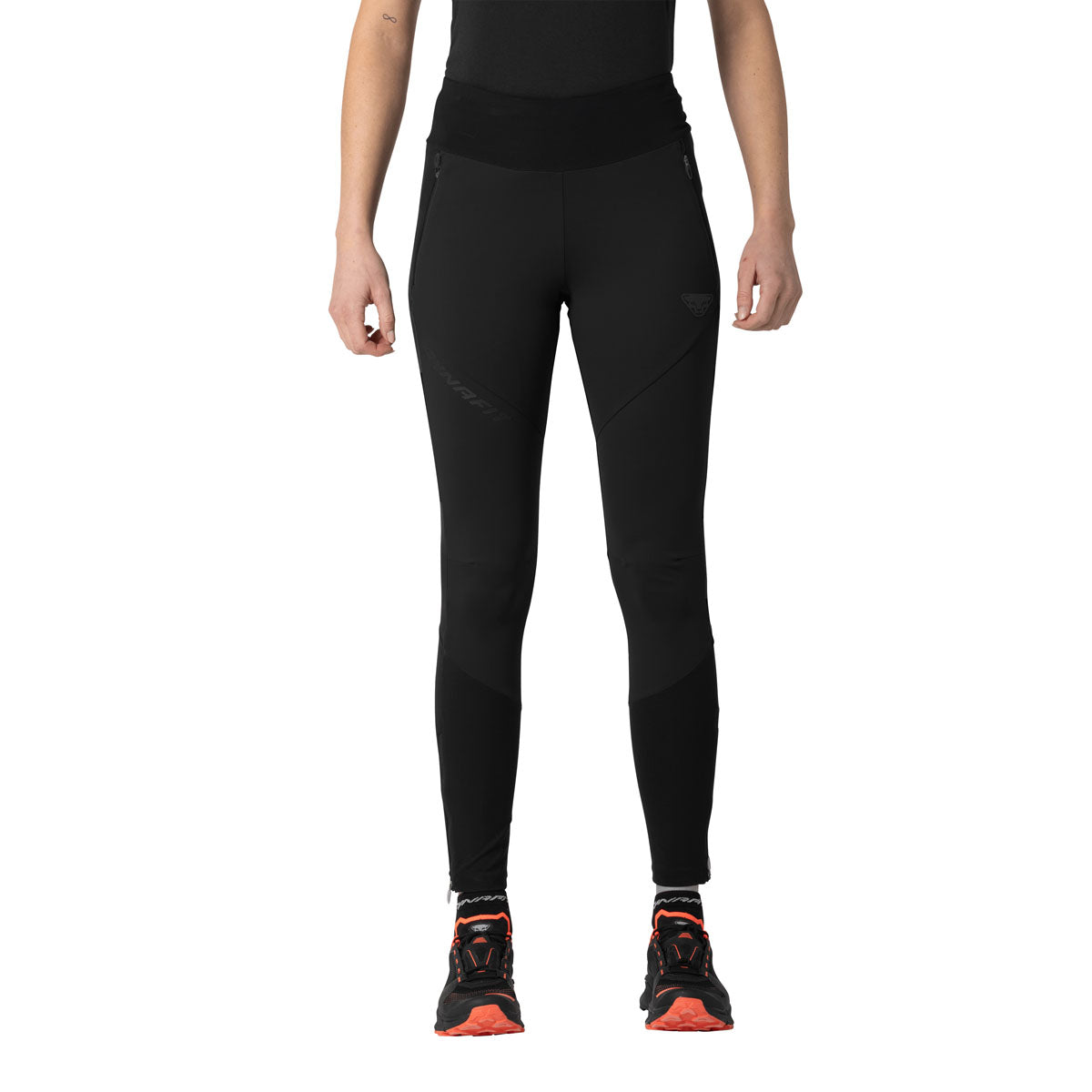 Dynafit Alpine Softshell Hybrid Pantaloni Donna – Black Out, vista frontale