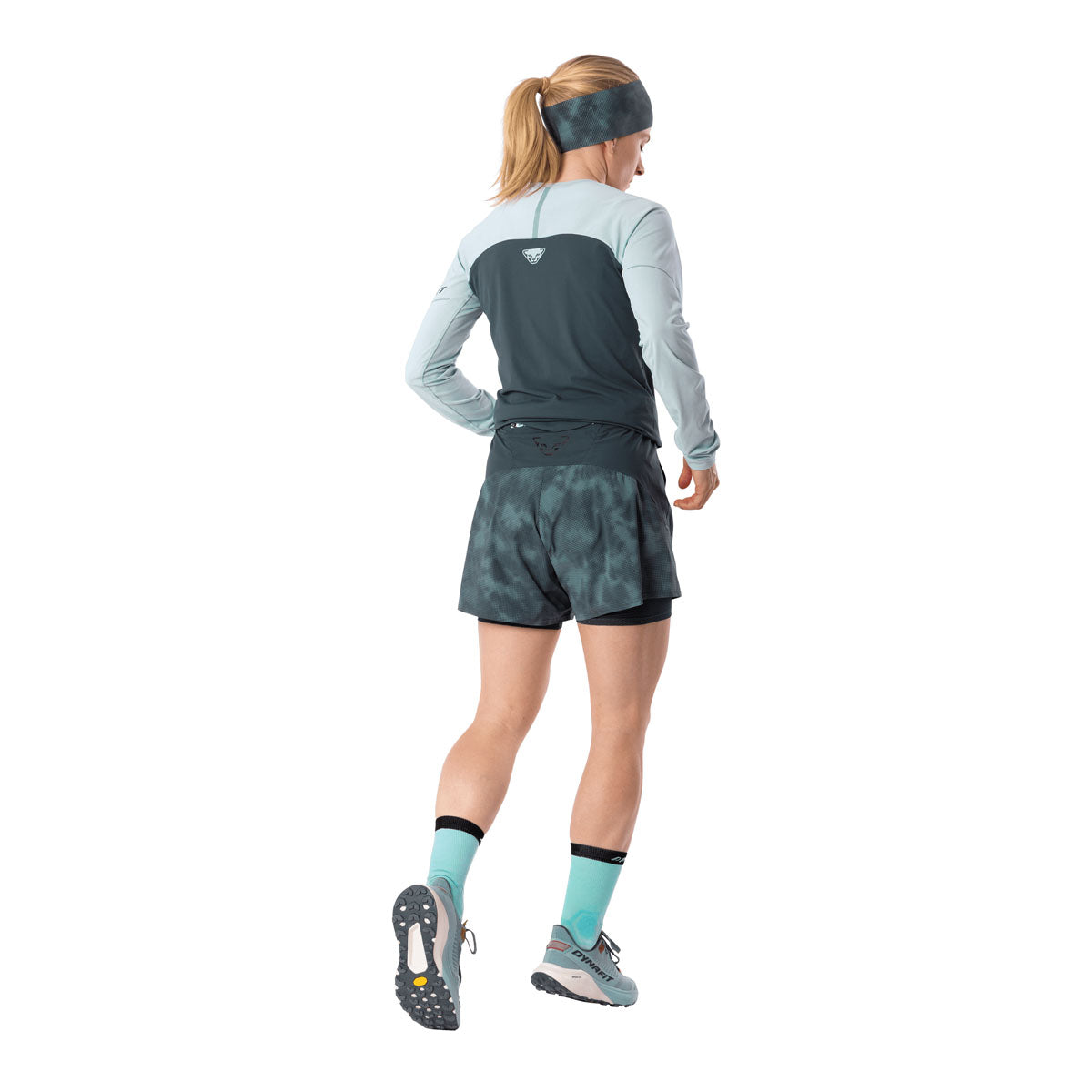 Dynafit Trail Reflective Shorts 2in1 Donna – Cinder, dettaglio 4