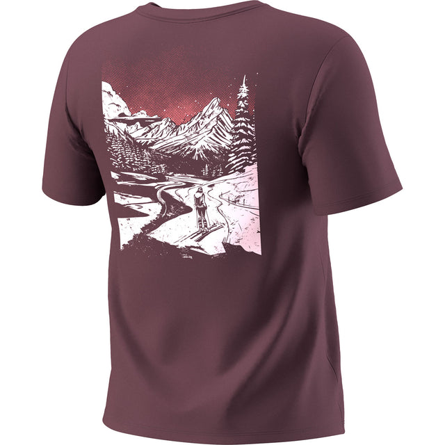 Dynafit T-shirt in cotone con grafica sul retro donna