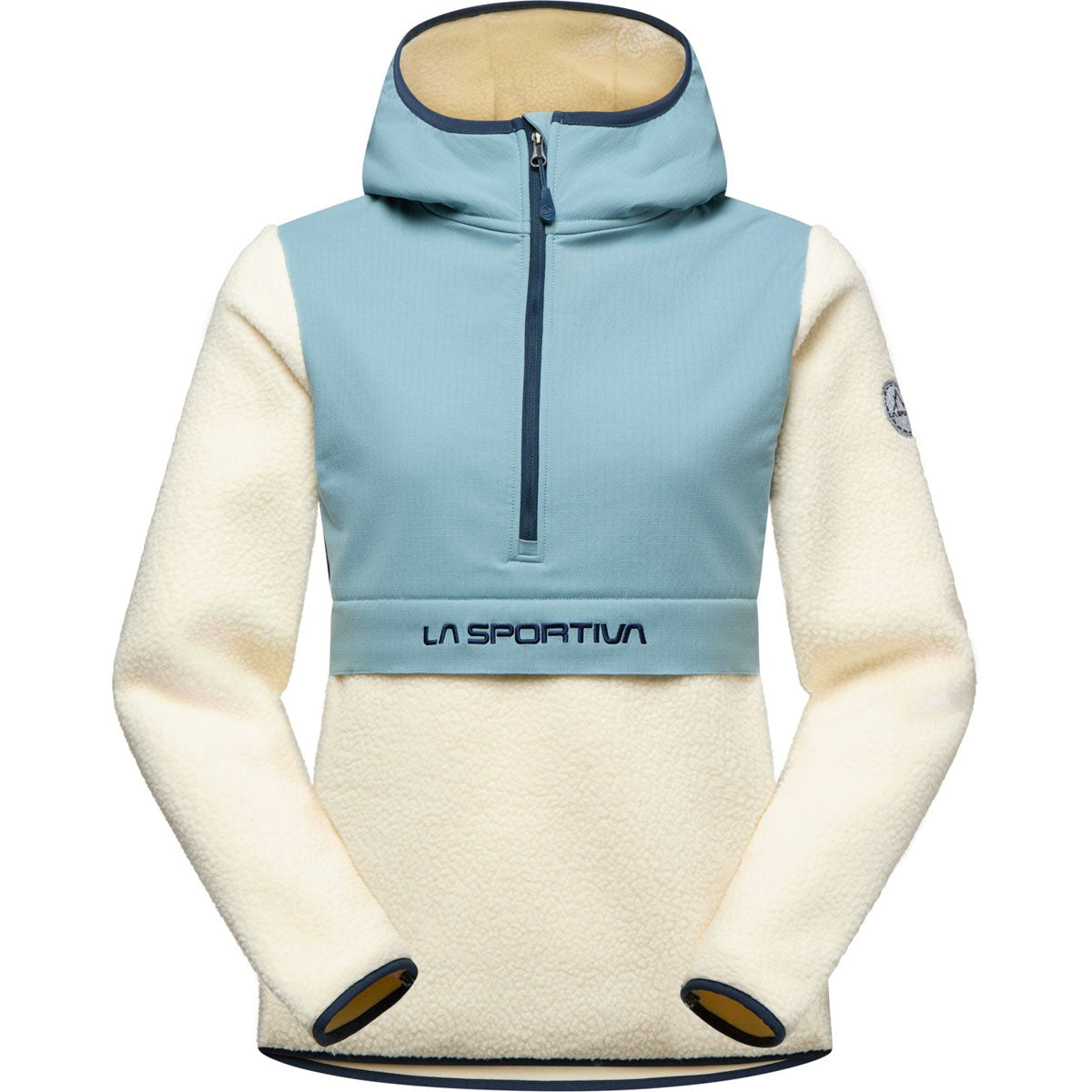 La Sportiva Guidance Sherpa Felpa con Cappuccio Donna – Chalk Limestone, dettaglio 4