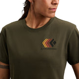 BLACK DIAMOND Faded Crop Tee donna