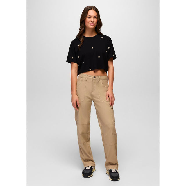 Prana Everyday Daisy Crop Tee Wom
