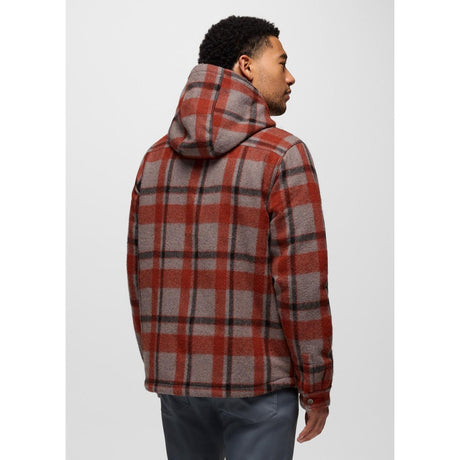 PRANA Asgard Camicia in Flanella con Cappuccio uomo