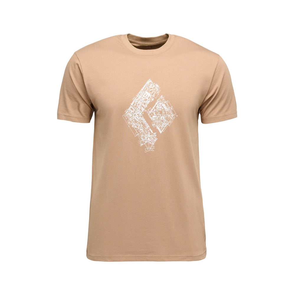 BLACK DIAMOND Engineered Diamond Short Sleeve Tee uomo
