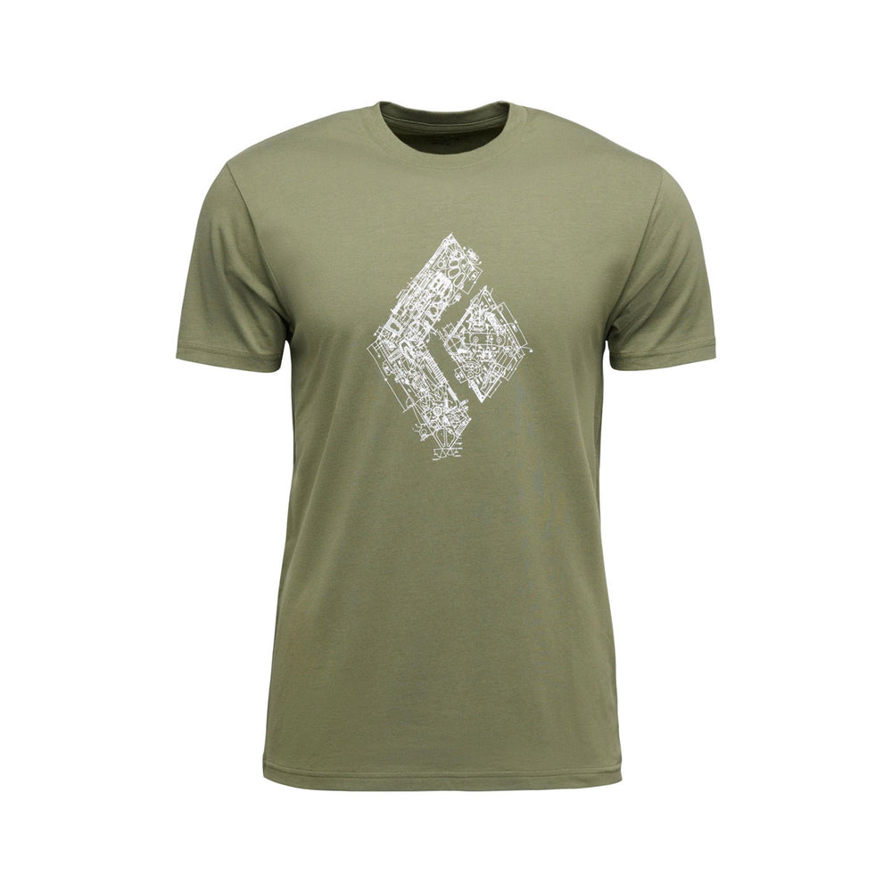 BLACK DIAMOND Engineered Diamond Short Sleeve Tee uomo