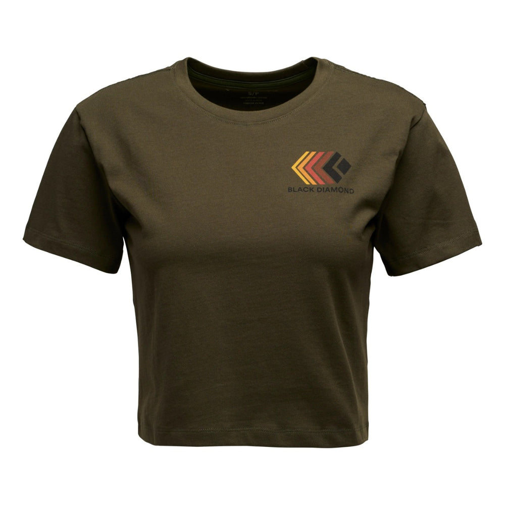 BLACK DIAMOND Faded Crop Tee donna