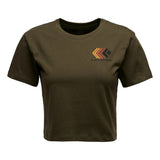 BLACK DIAMOND Faded Crop Tee donna