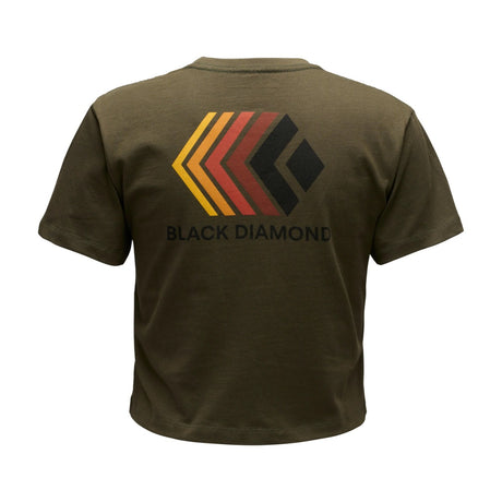 BLACK DIAMOND Faded Crop Tee donna
