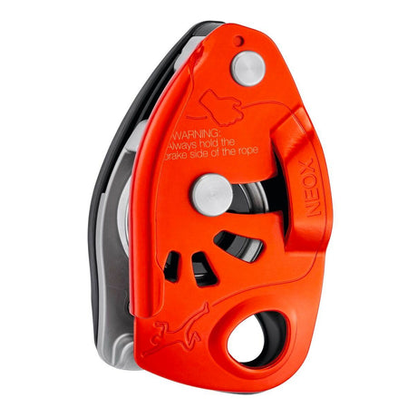 PETZL Neox Assicuratore con Bloccaggio Assistito - Orange