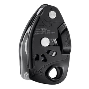 PETZL Neox Assicuratore con Bloccaggio Assistito - Black
