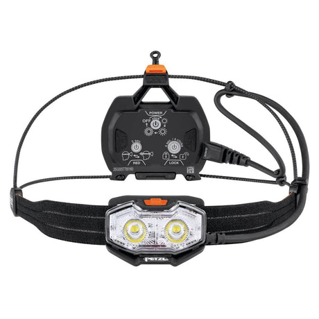 Petzl NAO® LT - Lampada frontale leggera e ricaricabile - ORANGE