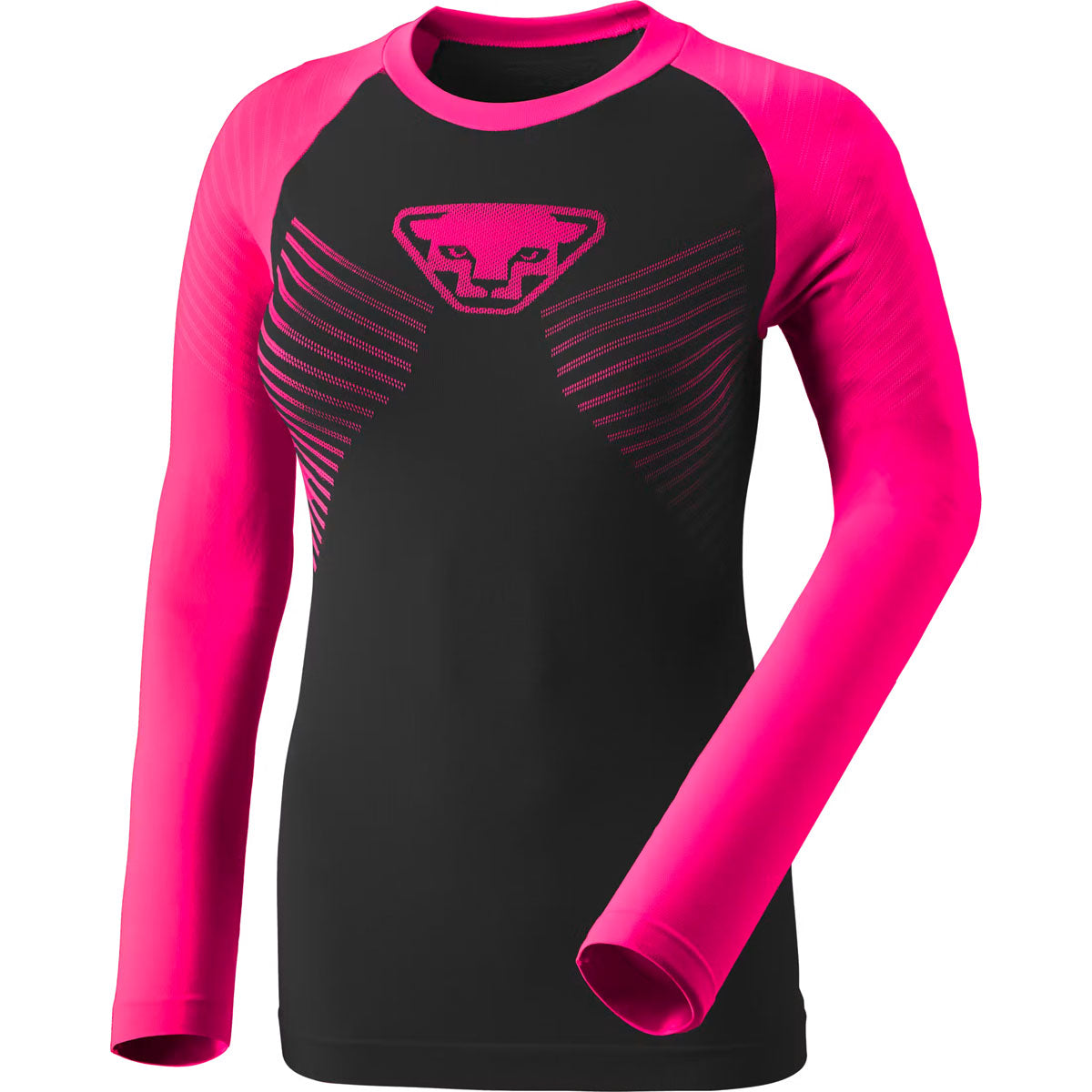 Dynafit Speed Dryarn® Maglia Termica a Maniche Lunghe Donna – Pink Glo, vista frontale