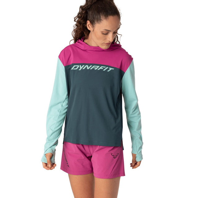 DYNAFIT Felpa con Cappuccio Traverse Sun donna