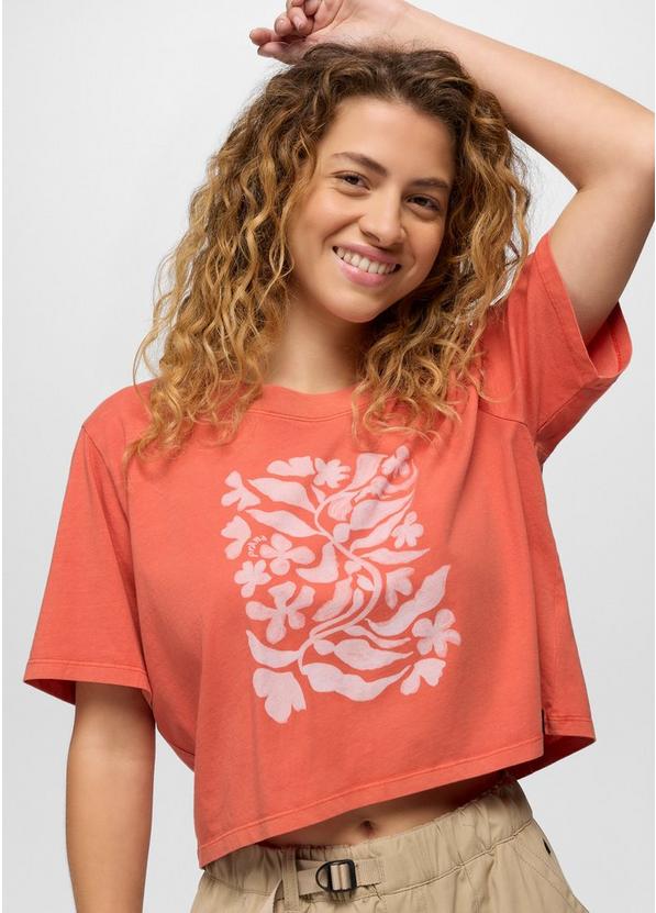 PRANA Everyday Botanical Crop Graphic Tee