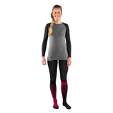 Dynafit Tour Light Merino Calzamaglia 3/4 Donna – Black Out, dettaglio 2