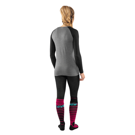 Dynafit Tour Light Merino Calzamaglia 3/4 Donna – Black Out, dettaglio 4
