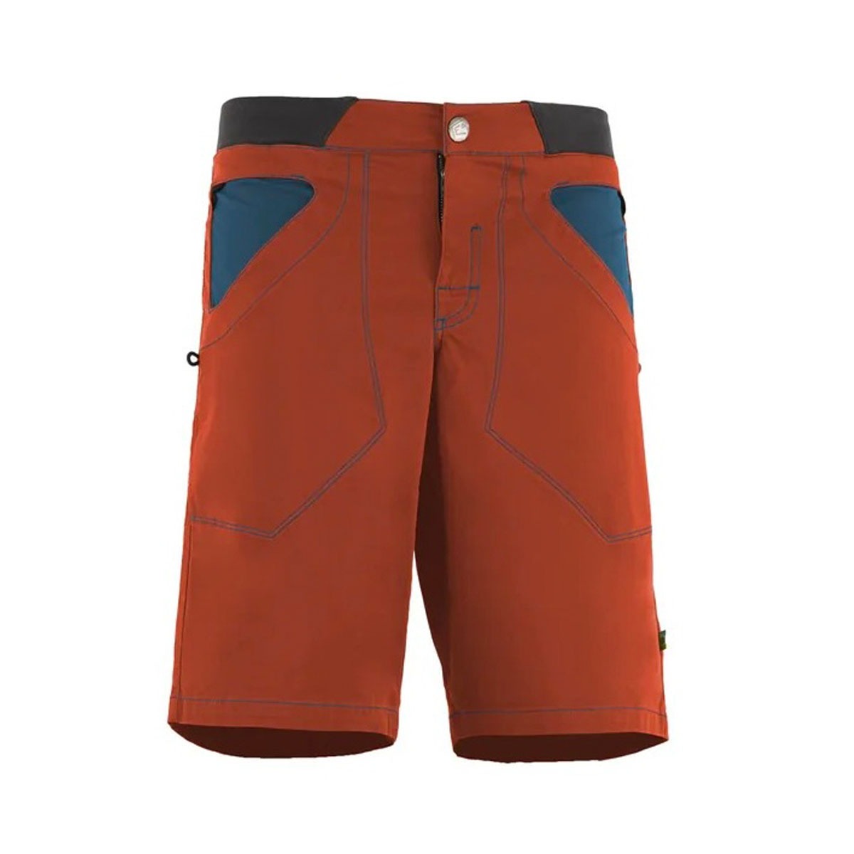 E9 N 3angolo Pantaloncini Arrampicata Uomo – Copper, davanti