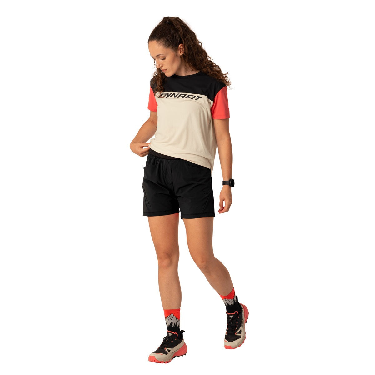 Dynafit Traverse Hybrid Shorts Donna – Black Out, dettaglio 2