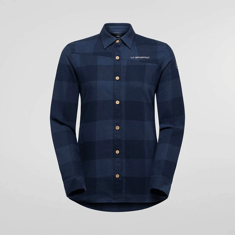 La Sportiva Rambler Camicia in Flanella Donna – Night Sky, vista frontale