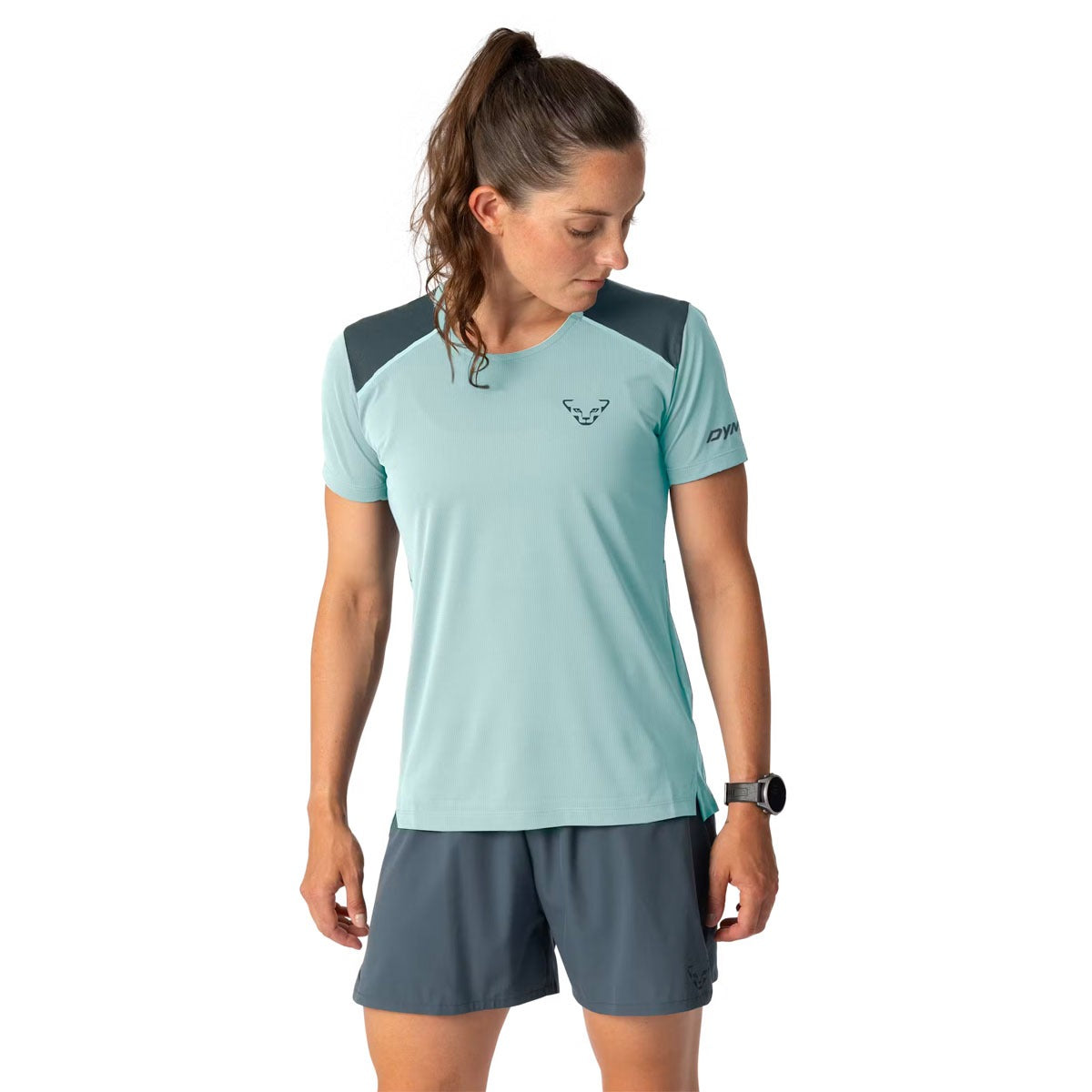 Dynafit Sky T-Shirt da Trail Running Donna – Cloud Blue, dettaglio 2
