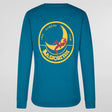 La Sportiva Climbing On the Moon T-Shirt Uomo – Turchese Giallo, vista frontale