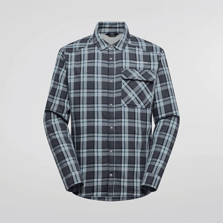 La Sportiva Rambler Lined Camicia in Flanella Uomo – Onyx Chalk, vista frontale