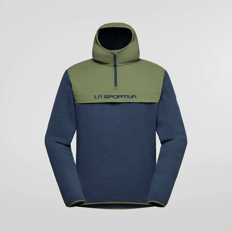 La Sportiva Guidance Sherpa Felpa con Cappuccio Uomo – Night Sky Cypress, vista frontale