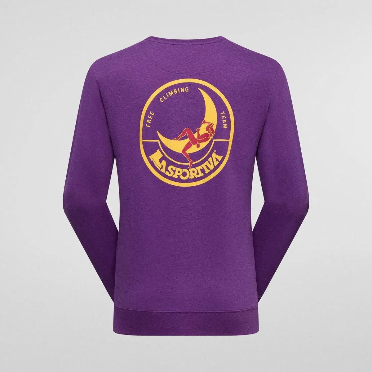 La Sportiva Climbing On the Moon Felpa Uomo – Viola Giallo, vista frontale