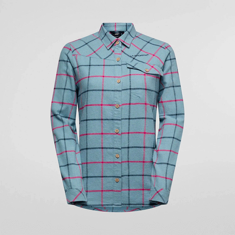 La Sportiva Rambler Light Camicia in Flanella Donna – Limestone Night Sky, dettaglio 3