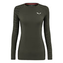 Salewa Cristallo Warm AMR T-Shirt Donna - Dark Olive