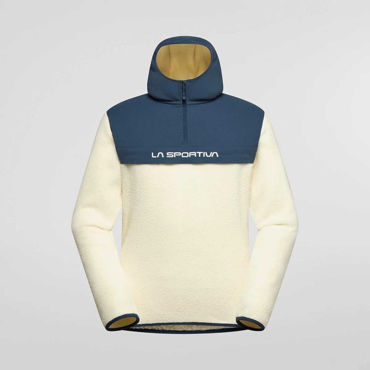 La Sportiva Guidance Sherpa Felpa con Cappuccio Uomo – Chalk Night Sky, dettaglio 4