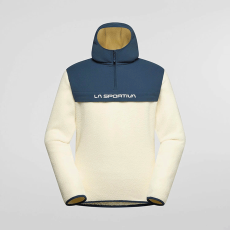 La Sportiva Guidance Sherpa Felpa con Cappuccio Uomo – Chalk Night Sky, dettaglio 4