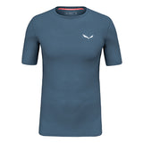 Salewa Cristallo Warm Alpine Merino Responsive Baselayer Maniche Corte Uomo - Dark Denim