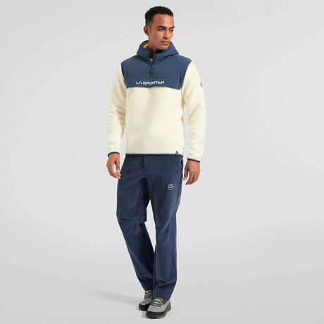 La Sportiva Guidance Sherpa Felpa con Cappuccio Uomo – Chalk Night Sky, dettaglio 1