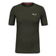 Salewa Cristallo Warm Alpine Merino Responsive Baselayer Maniche Corte Uomo - Dark Olive