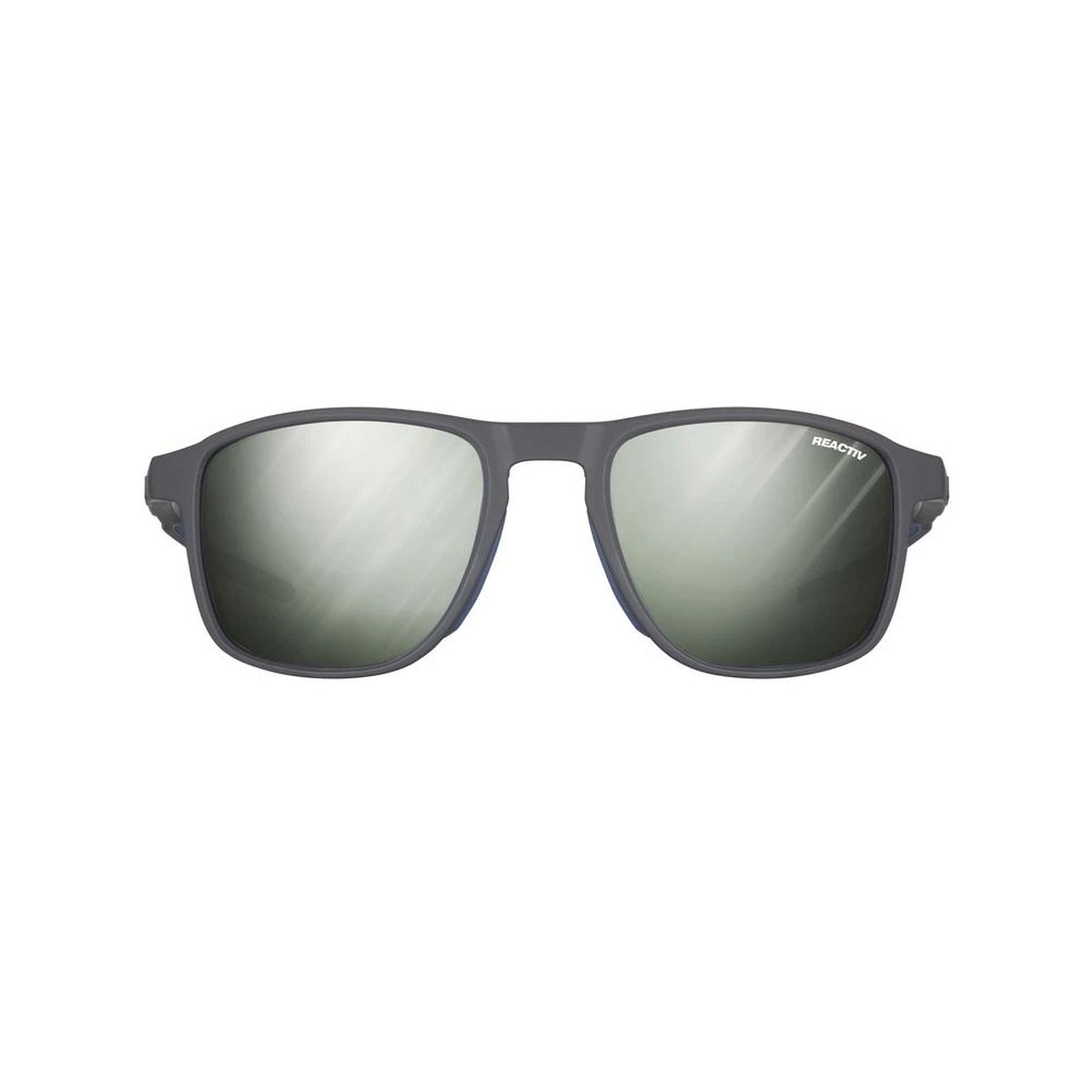 Julbo Compass Occhiali da Sole Unisex Reactiv 1-3 Glare Control – Nero Opaco/Blu Scuro, vista frontale