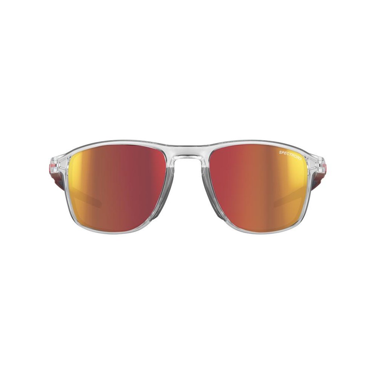 Julbo Compass Occhiali da Sole Unisex Spectron 3 – Cristallo/Rosso, vista frontale