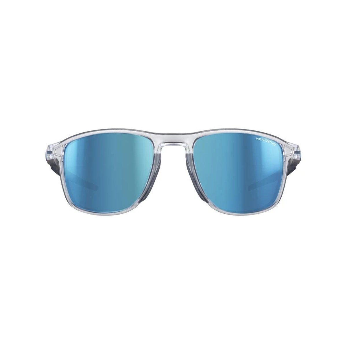 Julbo Compass Occhiali da Sole Unisex Spectron HD 3 Polarized – Cristallo/Blu Metallico, vista frontale