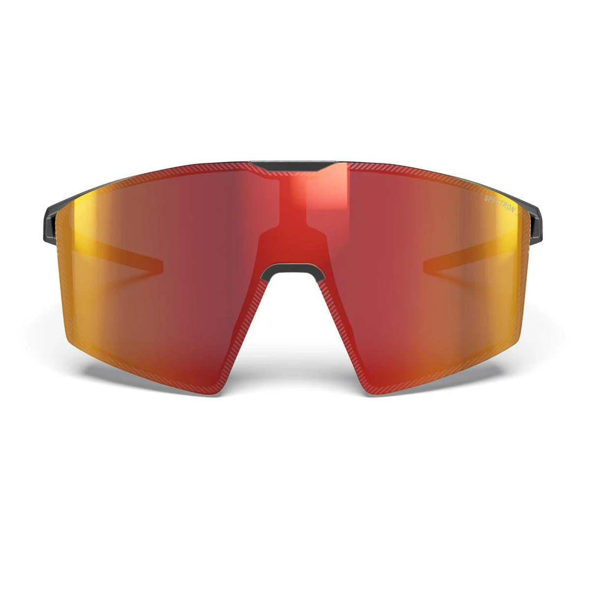 Julbo Edge Occhiali da Sole Unisex Spectron 3 – Nero/Rosso, vista frontale