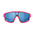 Julbo Fury Junior Occhiali da Sole Bambino 7-12 anni Spectron 3 – Rosa Fluo Opaco, vista frontale